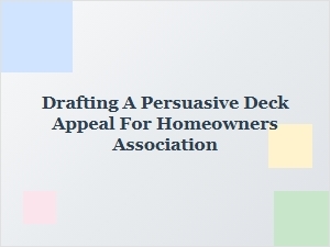 How to Appeal a Deck Rejection Decision