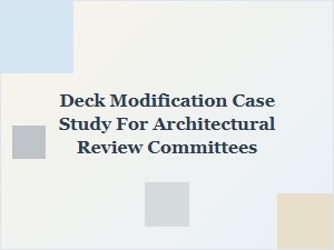 Navigating Approval: a Deck Design Case Study