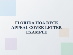 Florida Deck Violation Appeal Letter Template